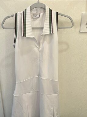 HEAD x Veronica Beard White Sleeveless Tennis Mini Dress